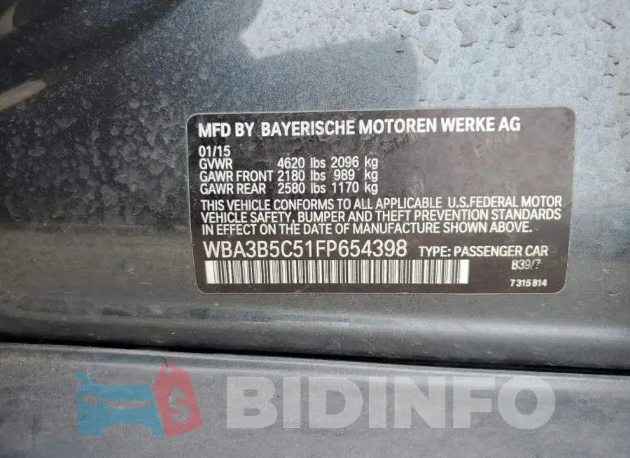 WBA3B5C51FP654398 Photo# 12