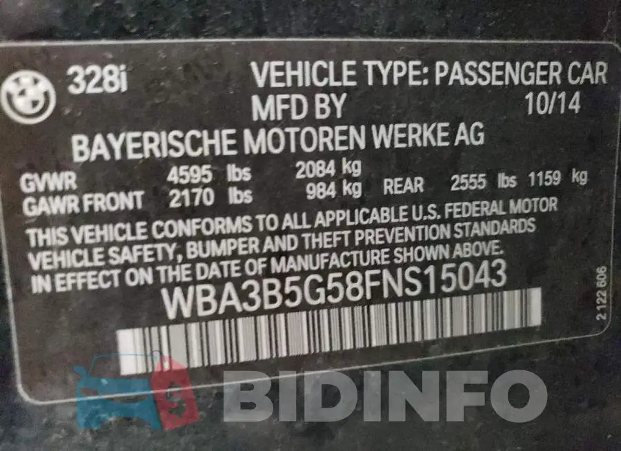 WBA3B5G58FNS15043 Photo# 12