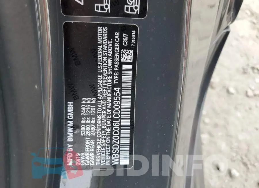 WBSDZ0C06LCD09554 Photo# 13