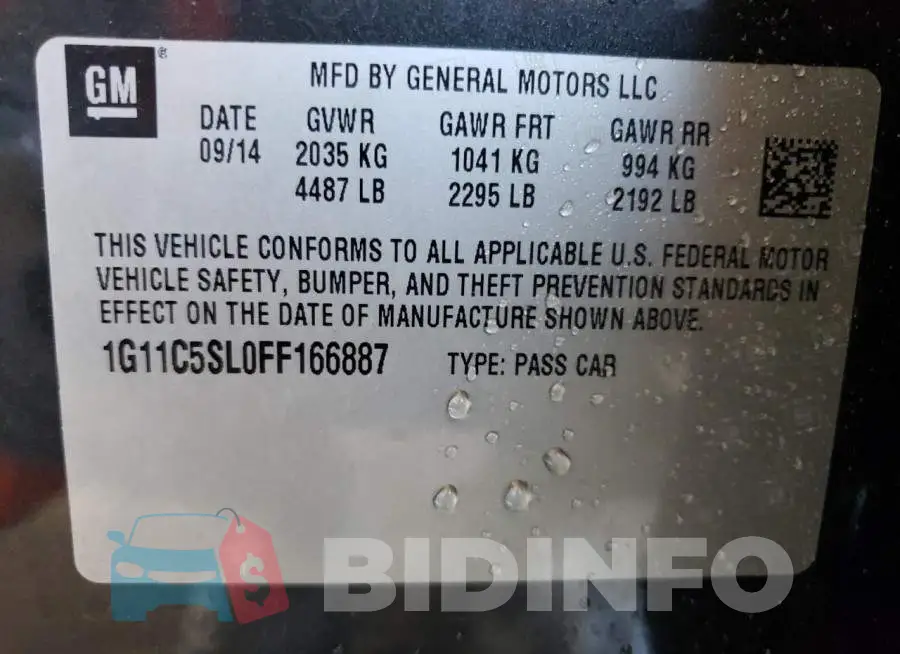 1G11C5SL0FF166887 Photo# 12