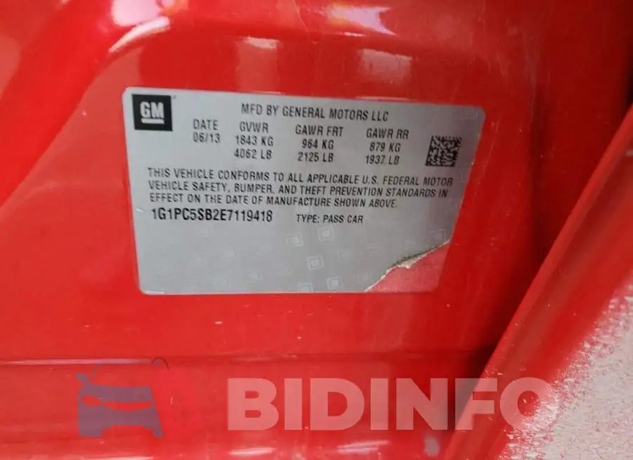 1G1PC5SB2E7119418 Photo# 12