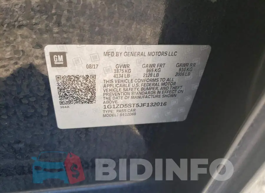 1G1ZD5ST5JF132016 Photo# 12