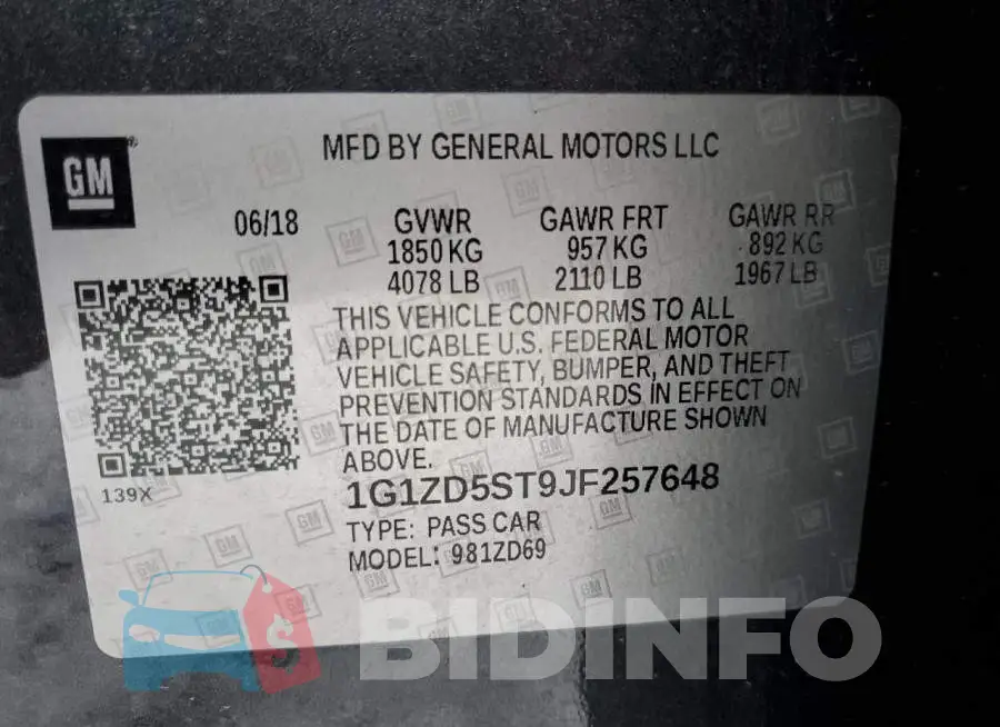 1G1ZD5ST9JF257648 Photo# 12