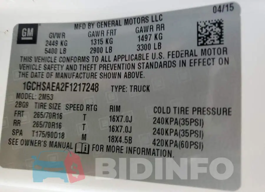 1GCHSAEA2F1217248 Photo# 12