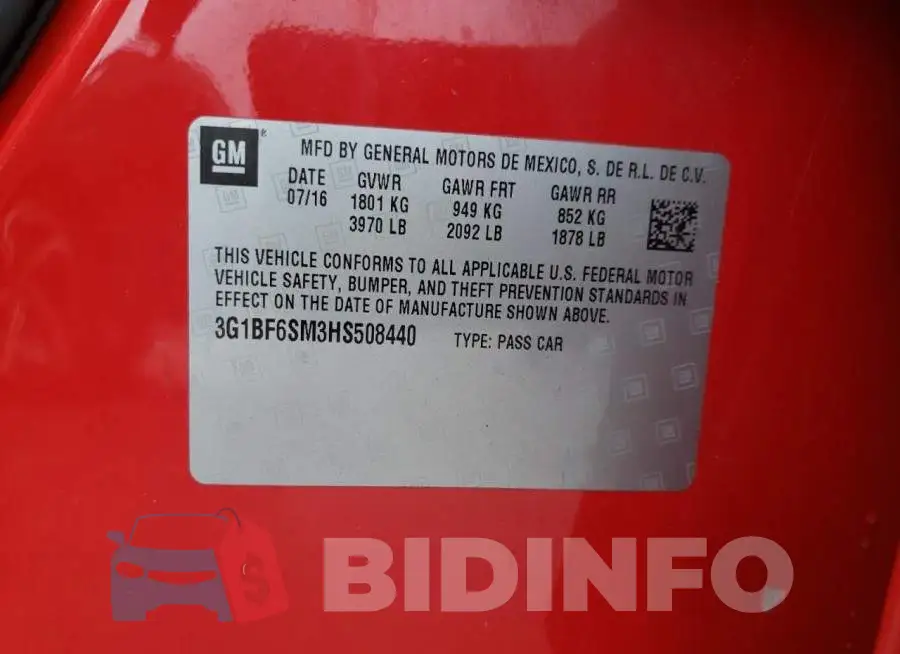 3G1BF6SM3HS508440 Photo# 12