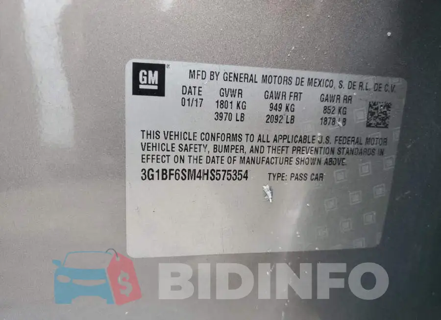 3G1BF6SM4HS575354 Photo# 12