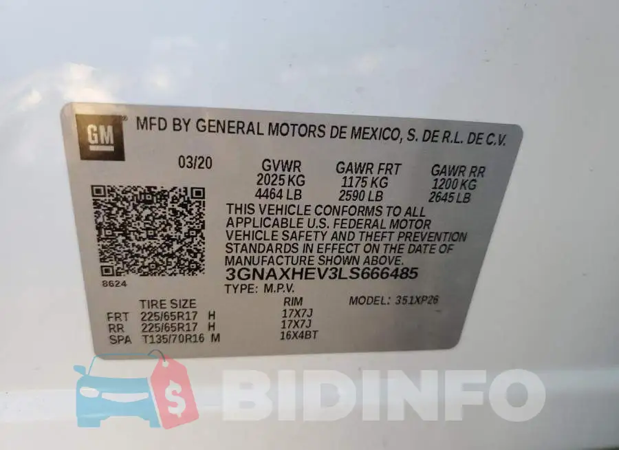 3GNAXHEV3LS666485 Photo# 12