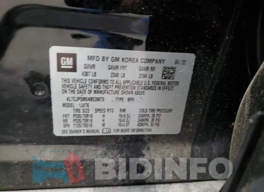KL7CJPSM5NB539676 Photo# 12
