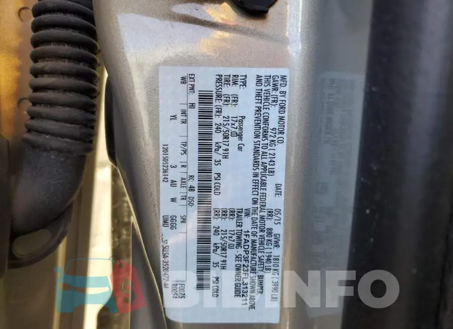 1FADP3F23FL313211 Photo# 12