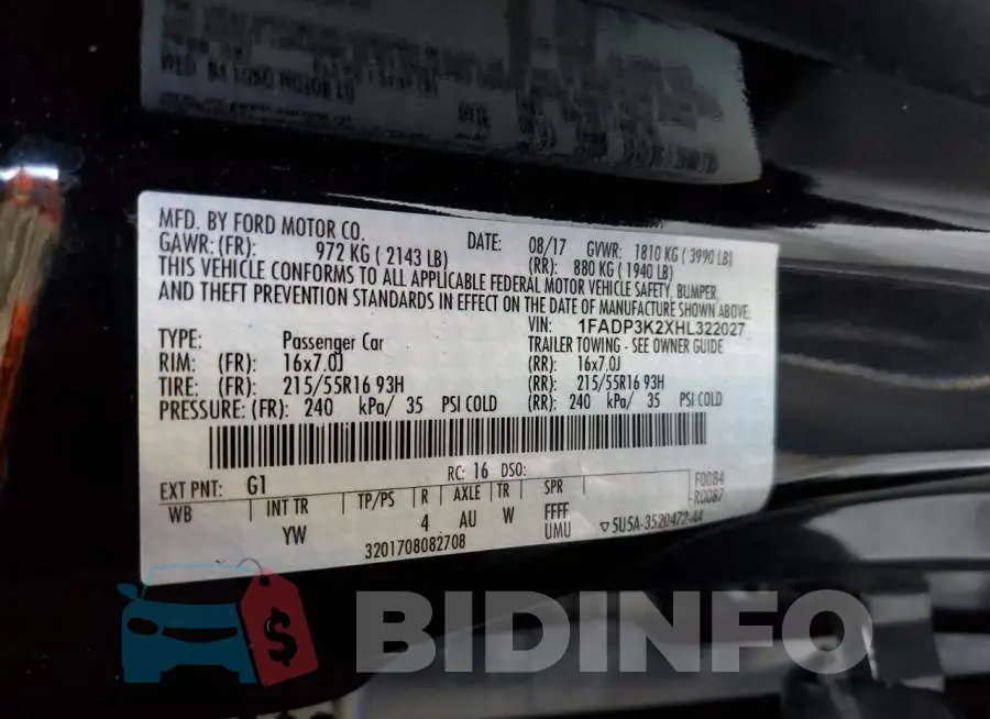 1FADP3K2XHL322027 Photo# 12