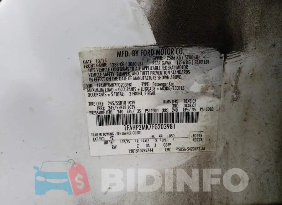 1FAHP2MK7FG203981 Photo# 12