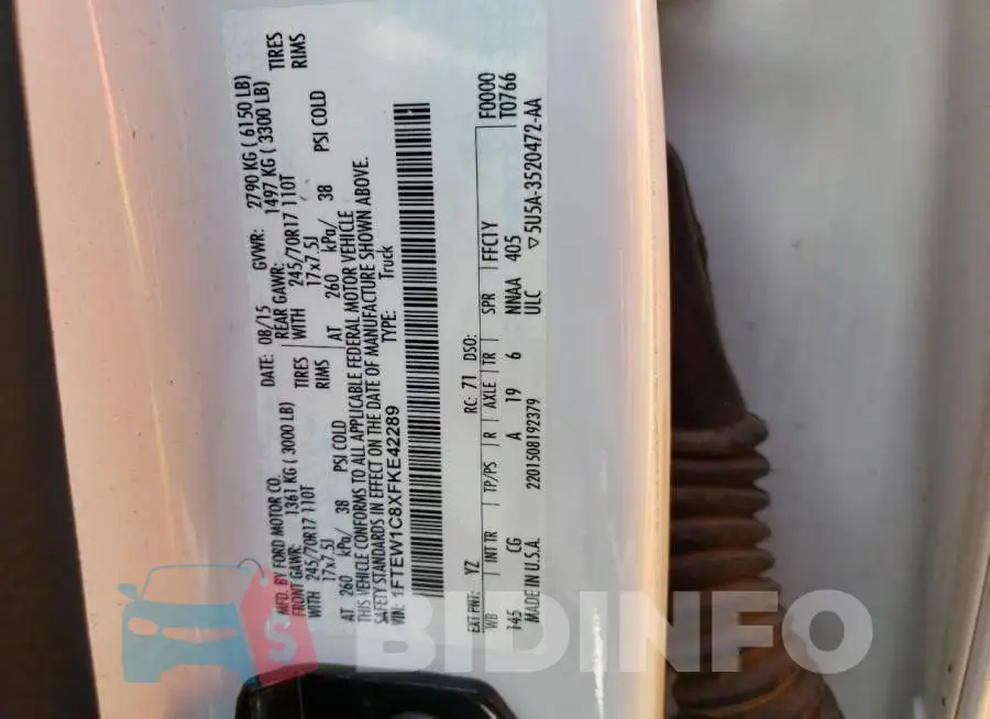 1FTEW1C8XFKE42289 Photo# 12