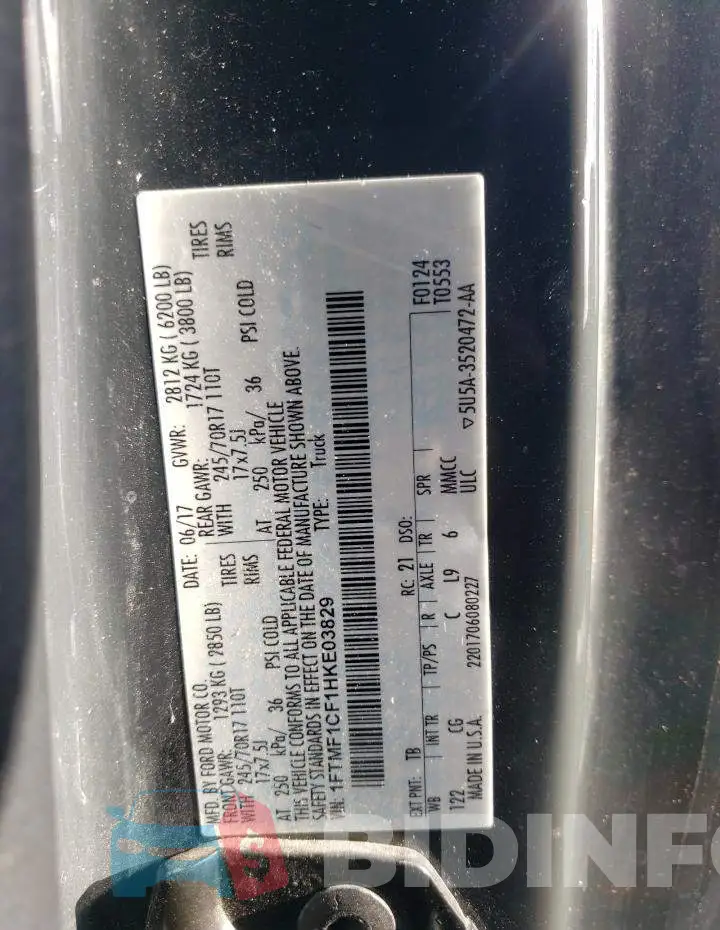 1FTMF1CF1HKE03829 Photo# 12