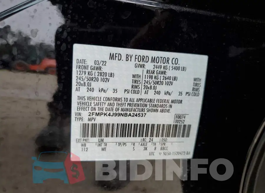 2FMPK4J99NBA24537 Photo# 14