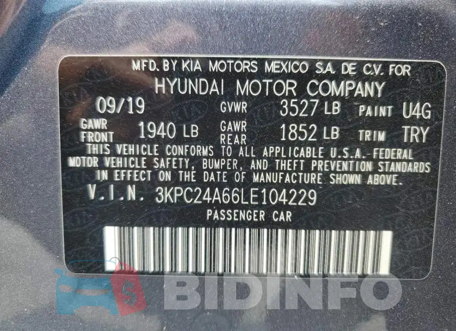 3KPC24A66LE104229 Photo# 12