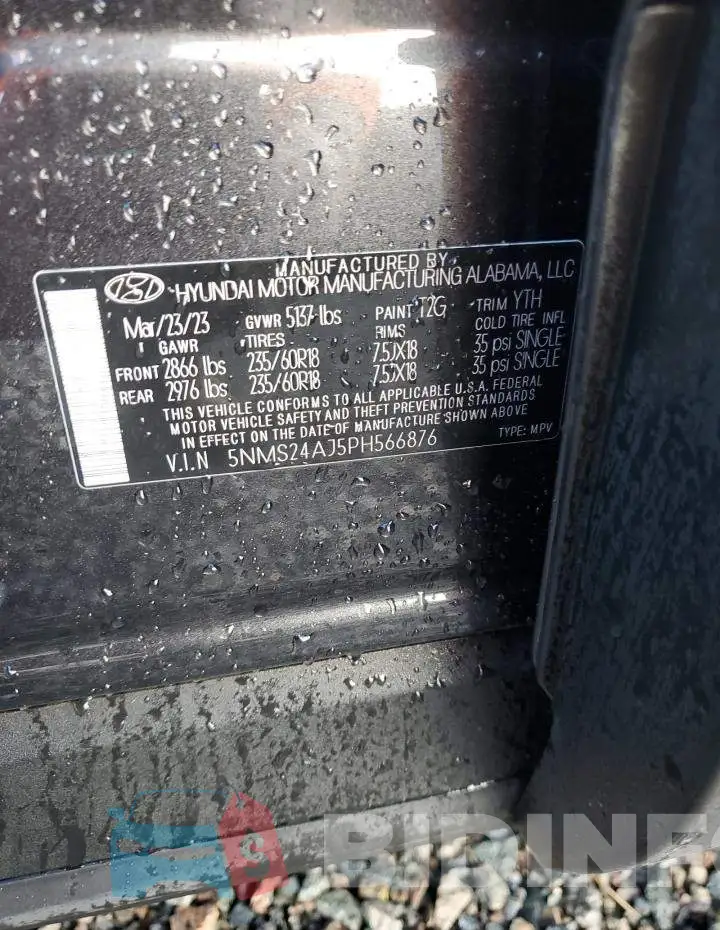 5NMS24AJ5PH566876 Photo# 13