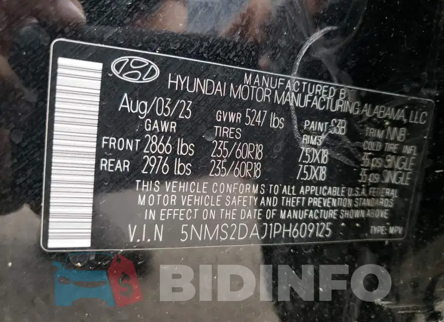 5NMS2DAJ1PH609125 Photo# 13