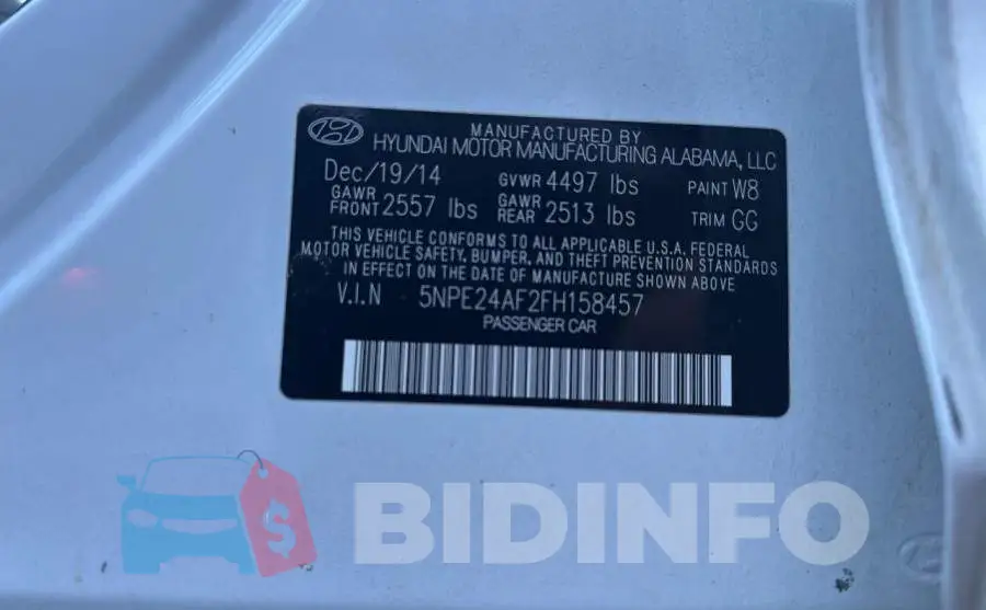 5NPE24AF2FH158457 Photo# 10