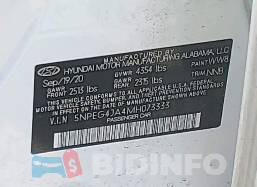 5NPEG4JA4MH073333 Photo# 12