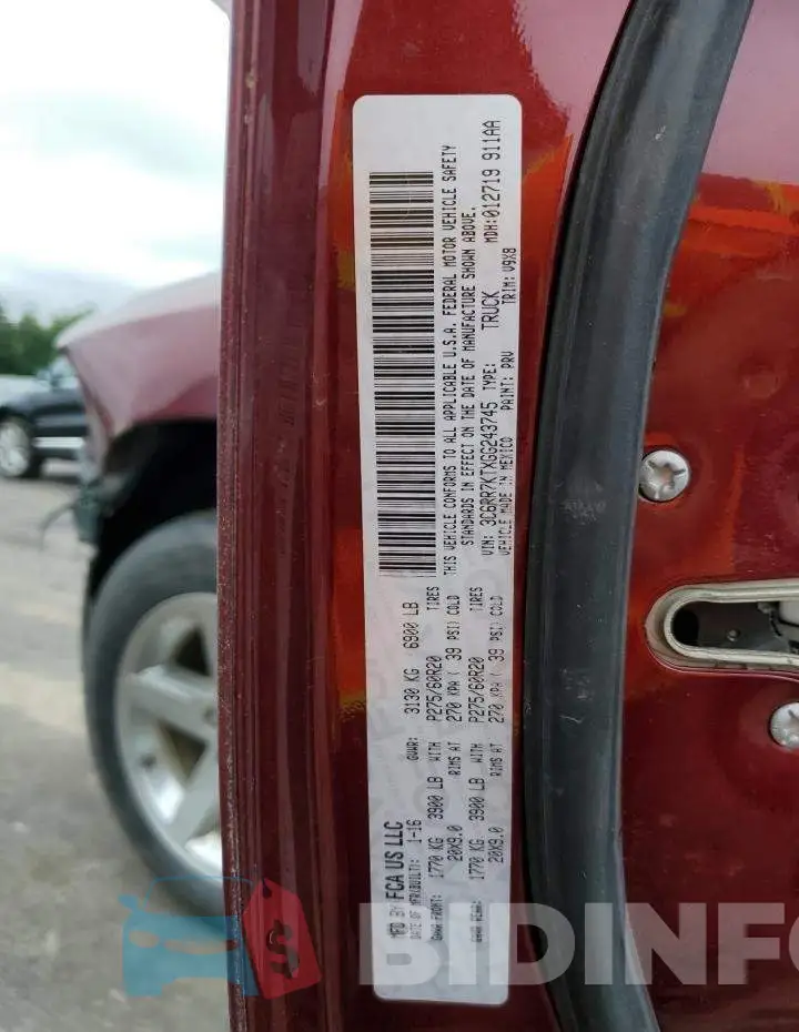 3C6RR7KTXGG243745 Photo# 12