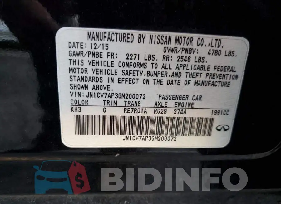 JN1CV7AP3GM200072 Photo# 13