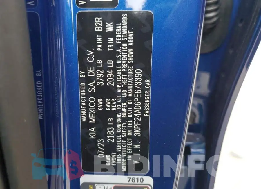 3KPF24AD6PE673390 Photo# 12