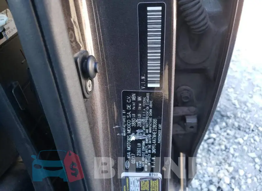 3KPFL4A7XHE128088 Photo# 12