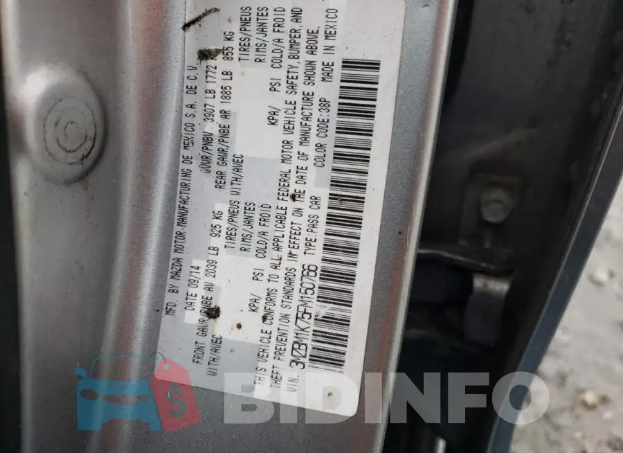 3MZBM1K75FM150766 Photo# 12