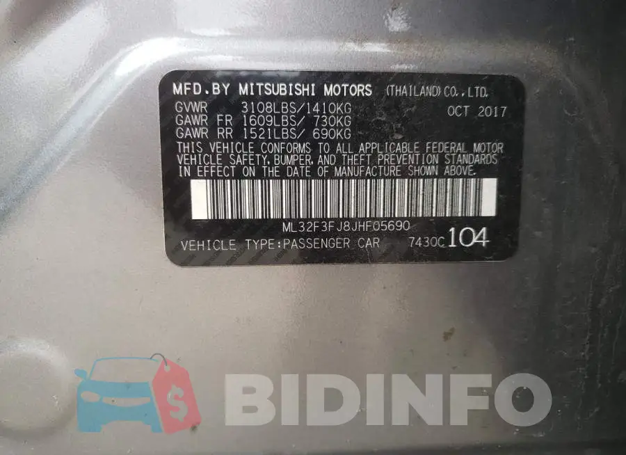 ML32F3FJ8JHF05690 Photo# 12