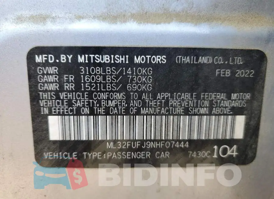 ML32FUFJ9NHF07444 Photo# 13