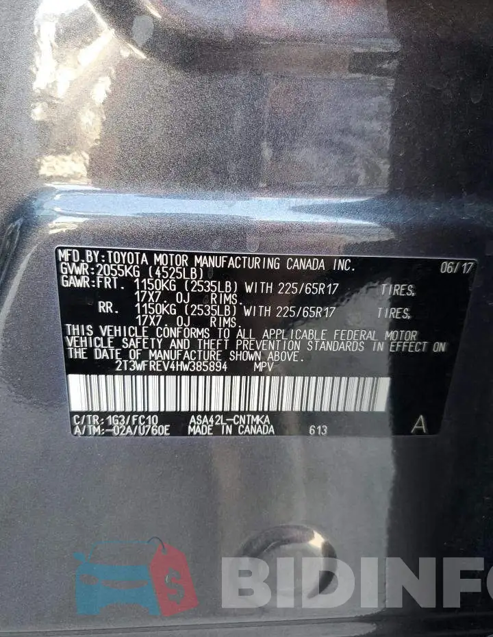 2T3WFREV4HW385894 Photo# 12