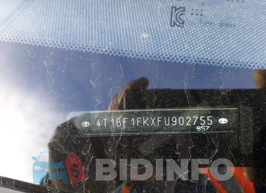 4T1BF1FKXFU902755 Photo# 12