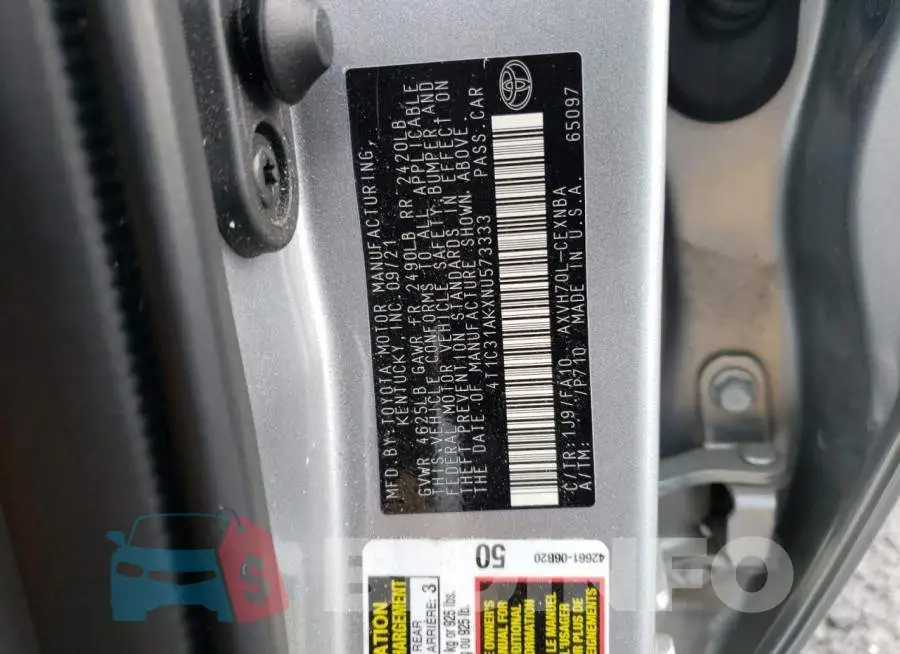 4T1C31AKXNU573333 Photo# 13