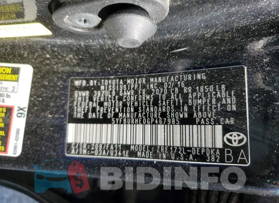 5YFBURHE0GP467985 Photo# 12