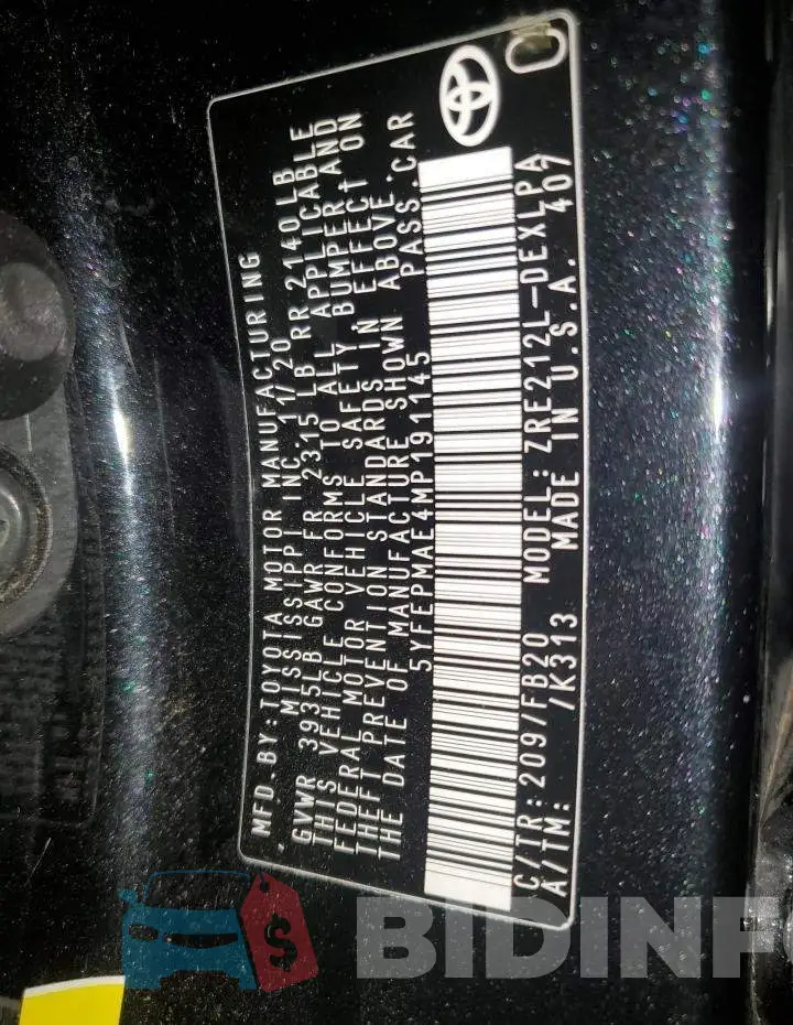 5YFEPMAE4MP191145 Photo# 12