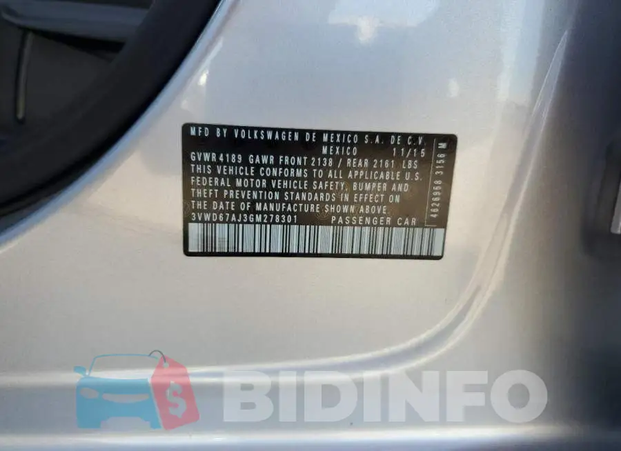 3VWD67AJ3GM278301 Photo# 12