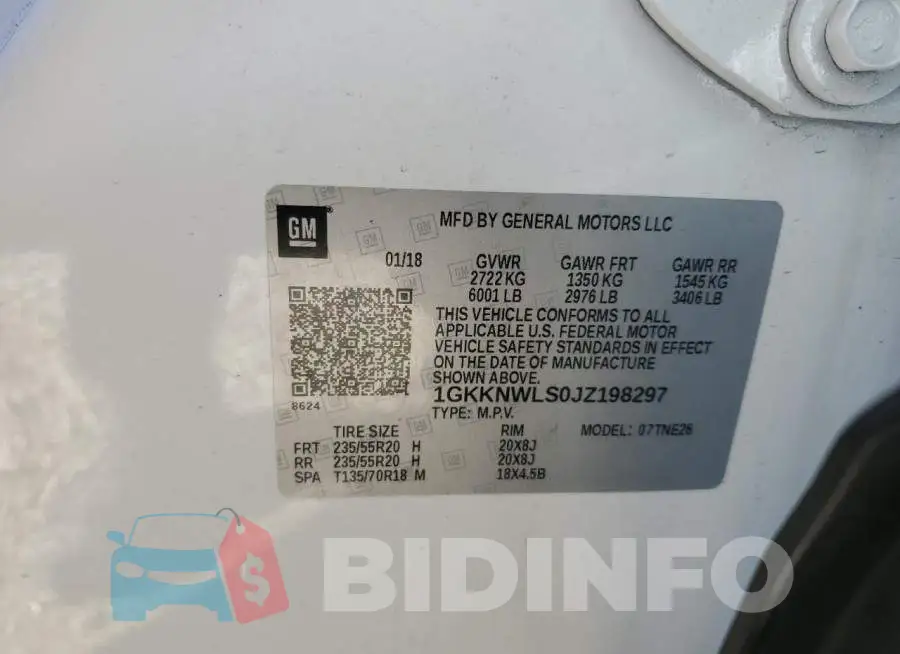 1GKKNWLS0JZ198297 Photo# 13