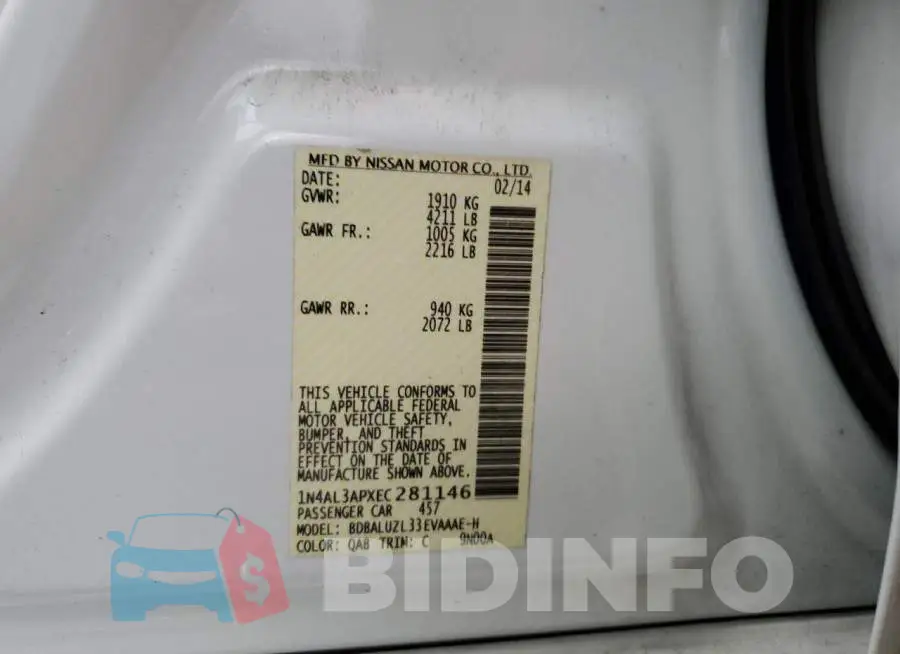 1N4AL3APXEC281146 Photo# 12