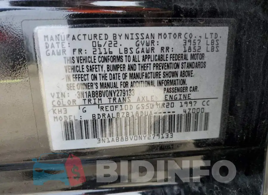 3N1AB8BV0NY279133 Photo# 13