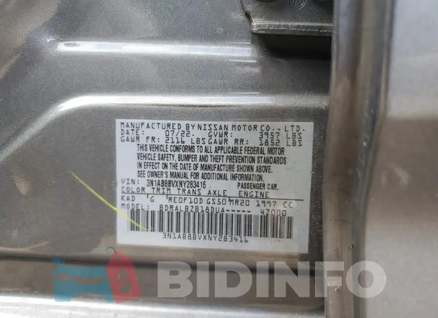 3N1AB8BVXNY283416 Photo# 13