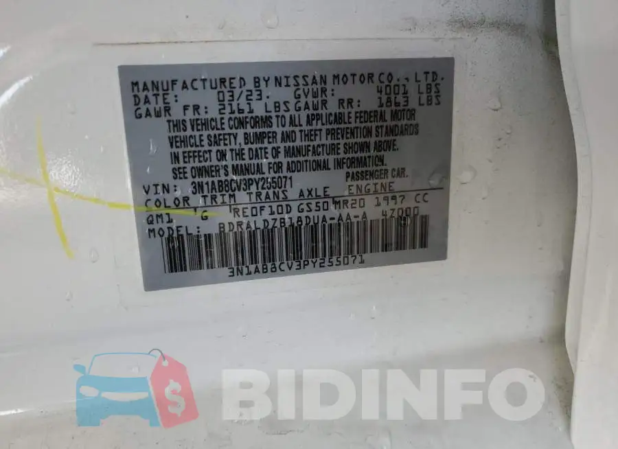 3N1AB8CV3PY255071 Photo# 12