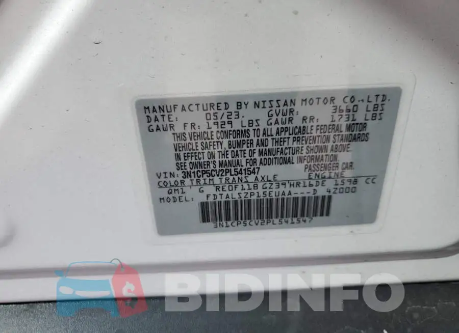 3N1CP5CV2PL541547 Photo# 12