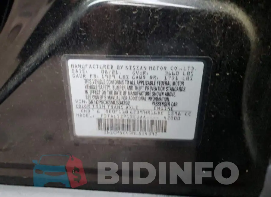 3N1CP5CV3ML534392 Photo# 13