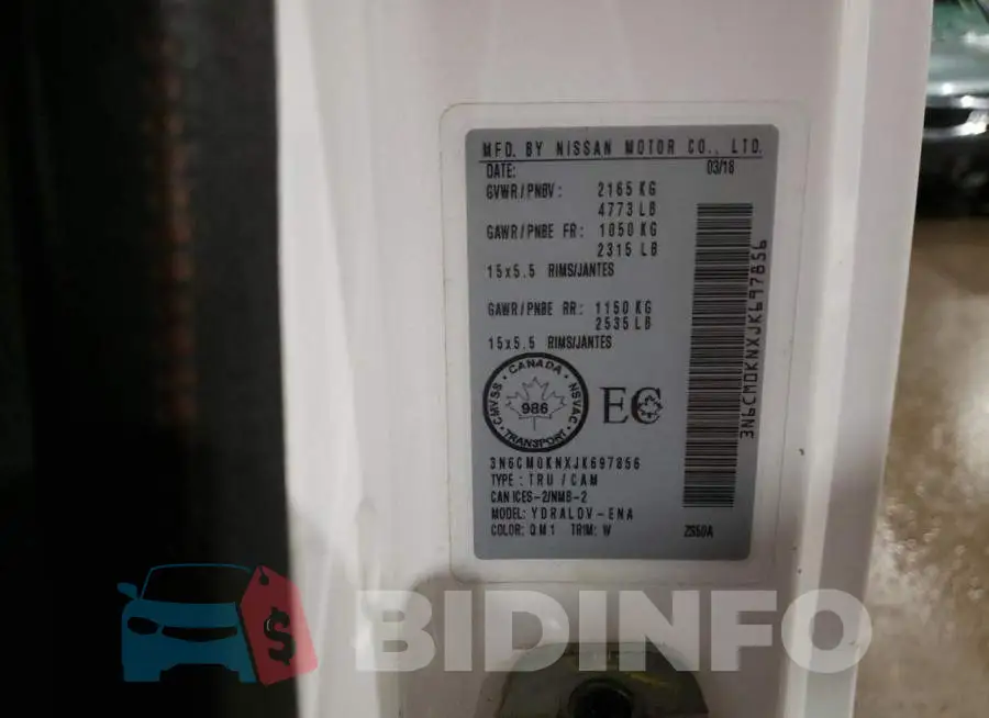 3N6CM0KNXJK697856 Photo# 13