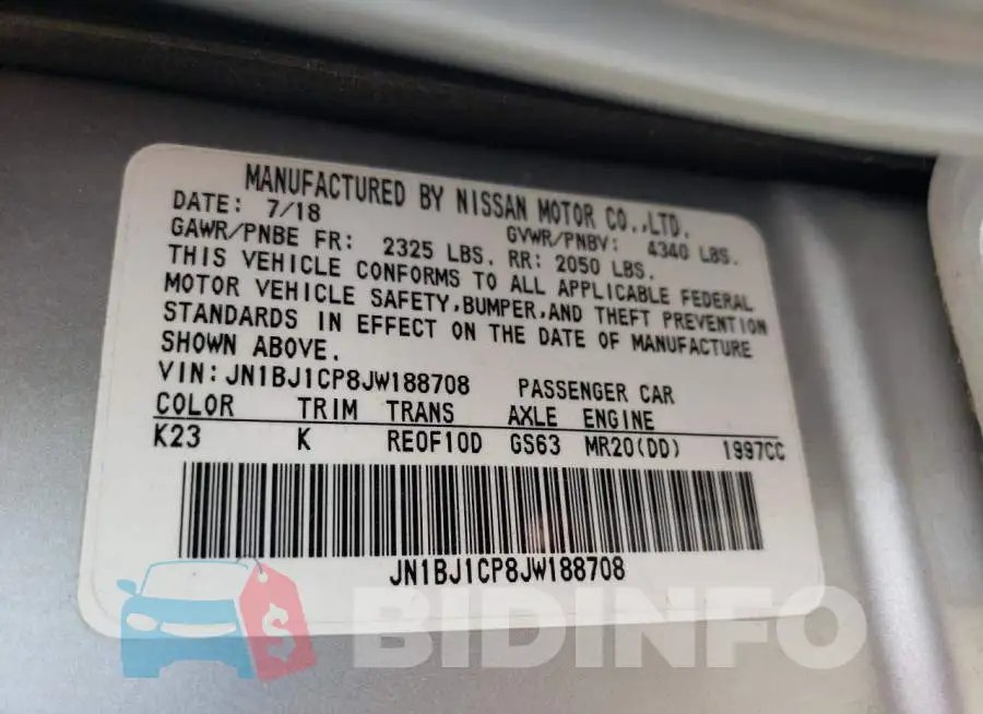 JN1BJ1CP8JW188708 Photo# 14