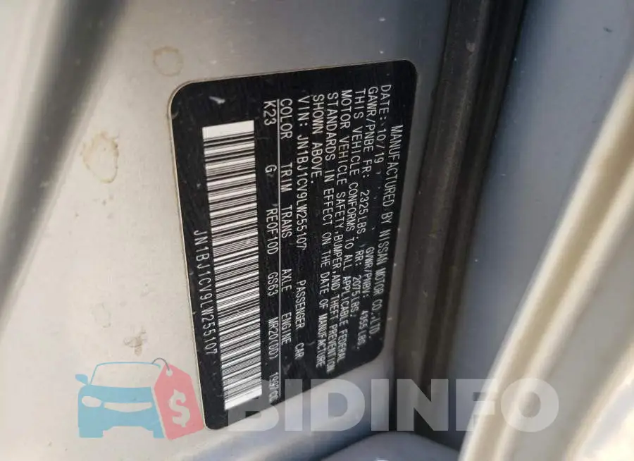 JN1BJ1CV9LW255107 Photo# 12