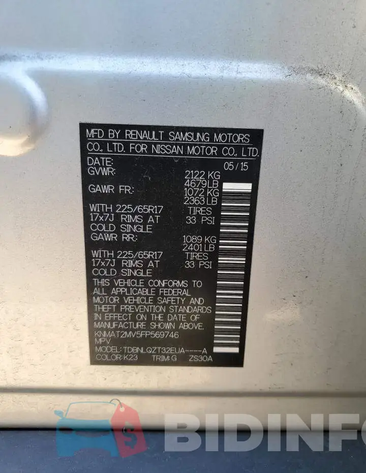KNMAT2MV5FP569746 Photo# 12