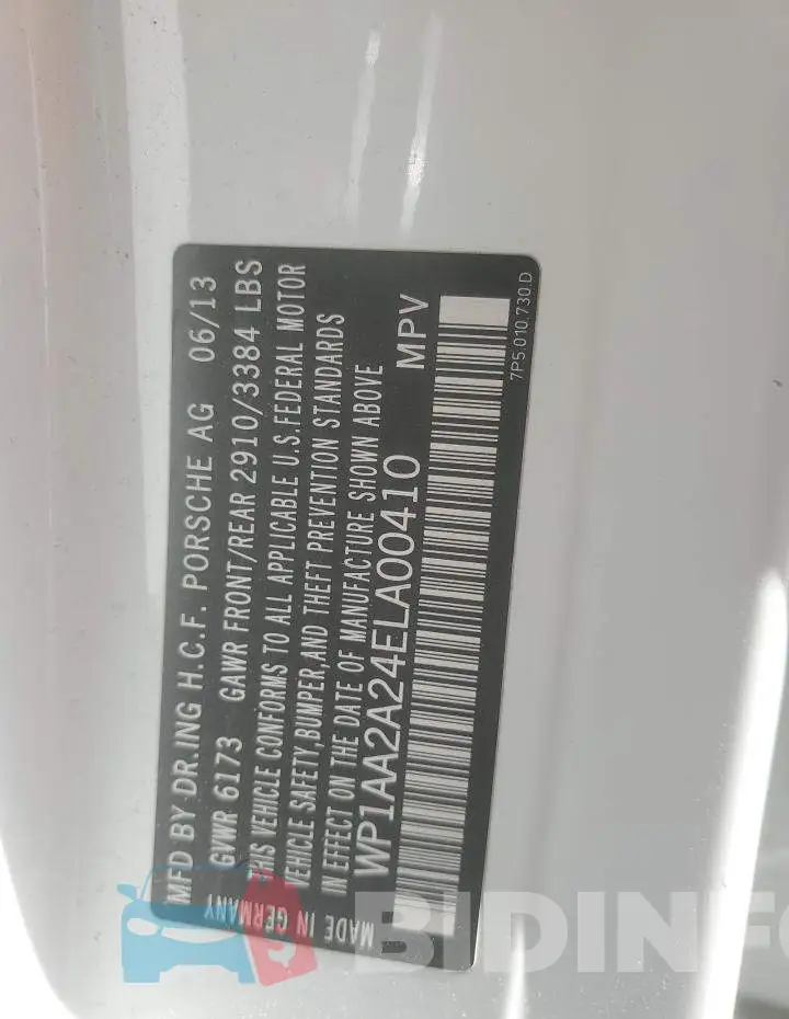WP1AA2A24ELA00410 Photo# 13