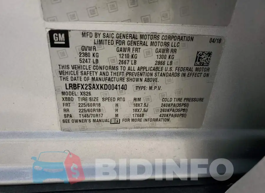 LRBFX2SAXKD004140 Photo# 12