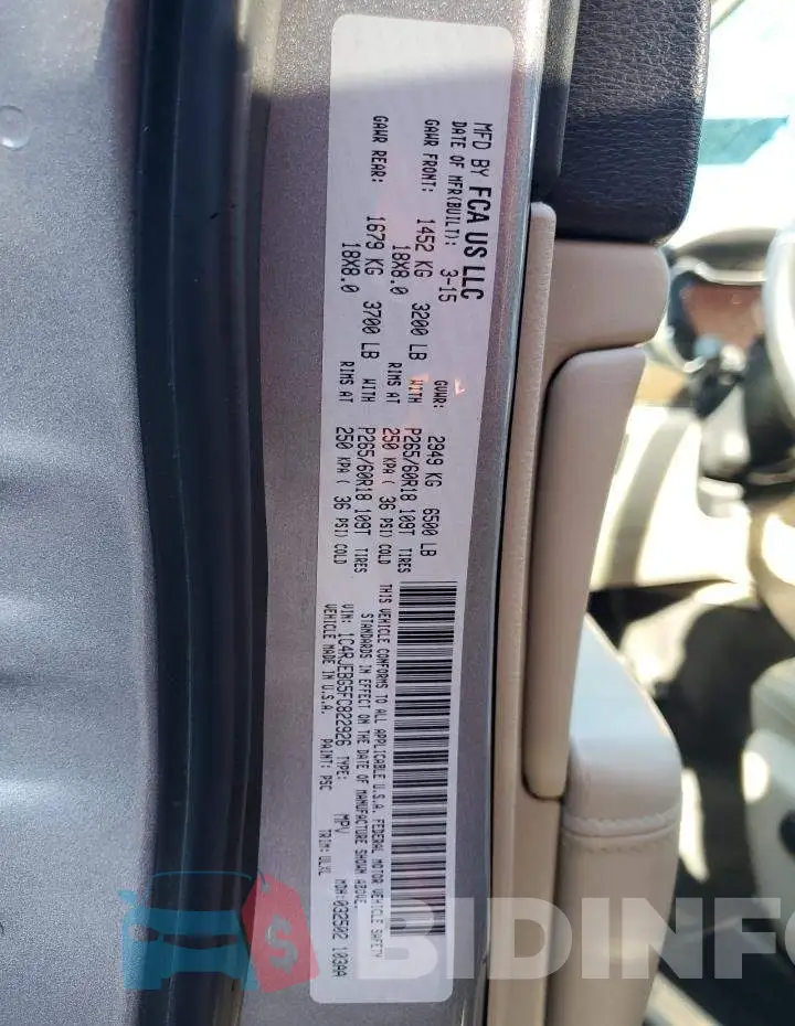 1C4RJEBG5FC822926 Photo# 14